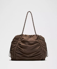 Load image into Gallery viewer, Ruched Nylon Large Capacity Shopper Tote Bag