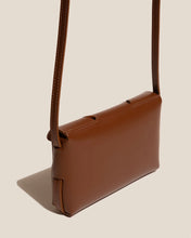 Load image into Gallery viewer, Tan Geometric Leather Mini Crossbody Bag