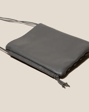 Load image into Gallery viewer, Grey Hand Woven Leather Mini Crossbody Bag