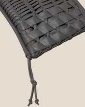 Load image into Gallery viewer, Grey Hand Woven Leather Mini Crossbody Bag