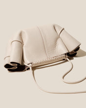 Load image into Gallery viewer, Cream Braided Handle Leather Crossbody Bag