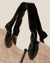 Load image into Gallery viewer, Crochet Straw Knotted Handle Basket Bag