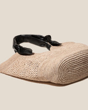 Load image into Gallery viewer, Crochet Straw Knotted Handle Basket Bag
