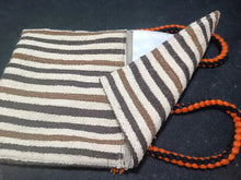 Load image into Gallery viewer, Handwoven Moroccan Wool Kilim Striped Boho Shoulder Crossbody Bag