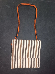 Handwoven Moroccan Wool Kilim Striped Boho Shoulder Crossbody Bag